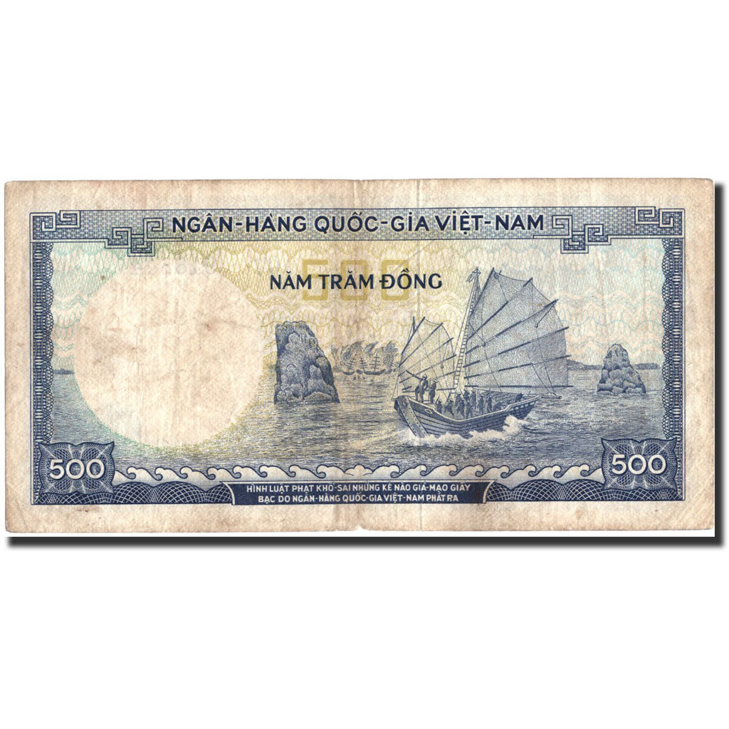 Banknote, South Viet Nam, 500 D<ox>ng, 1966, Undated, KM:23a, VF(30-35)