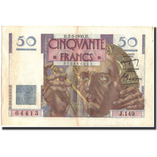 Billete, Francia, 50 Francs, 50 F 1946-1951 ''Le Verrier'', 1950, 1950-03-02