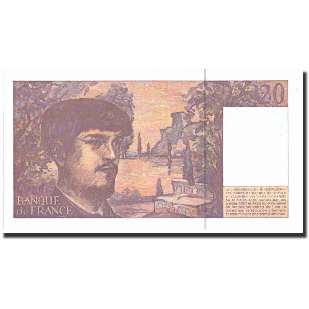 France, 20 Francs, 20 F 1980-1997 ''Debussy'', 1997, KM:151i, 1997, UNC(64)