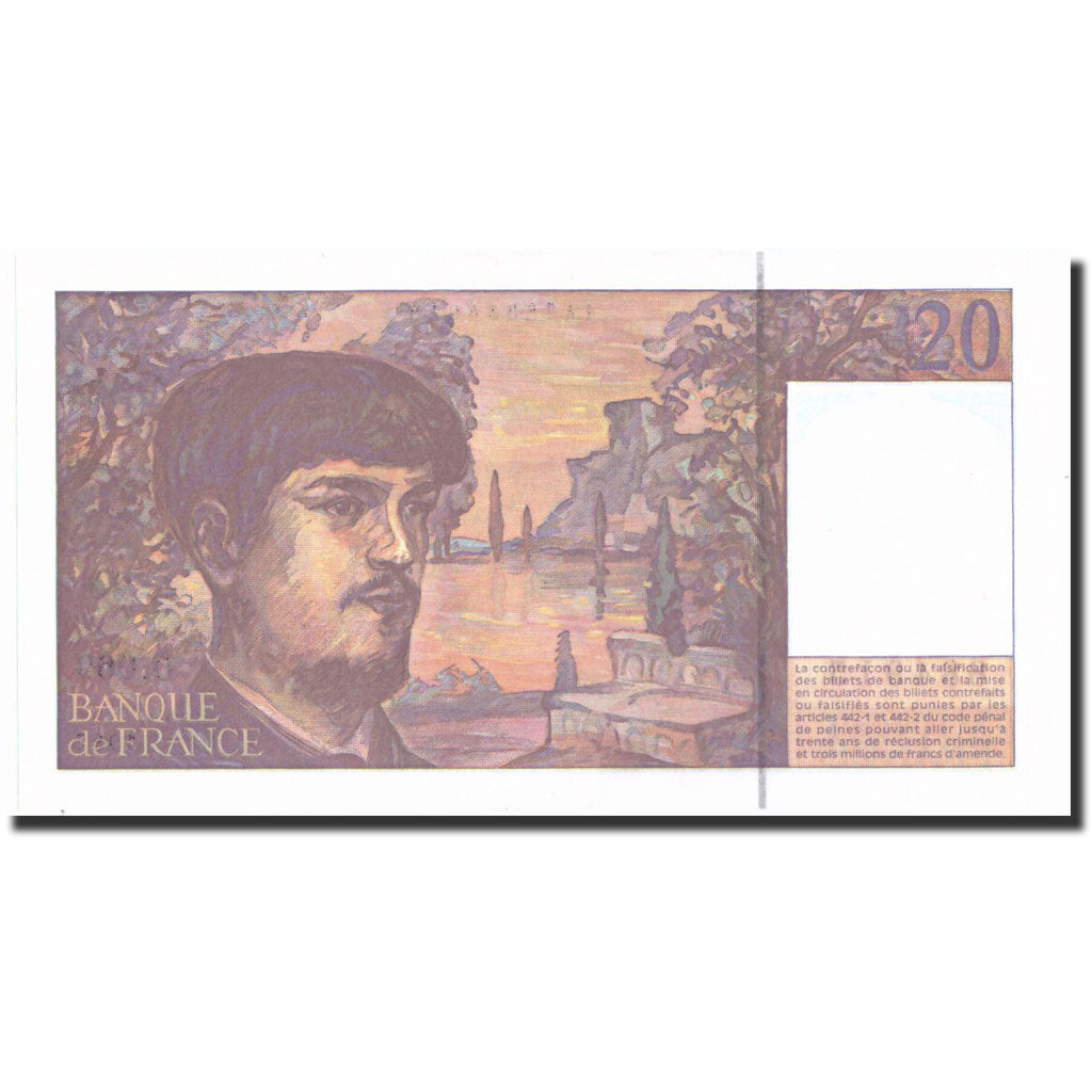 Banknote, France, 20 Francs, 20 F 1980-1997 ''Debussy'', 1997, 1997, UNC(63)