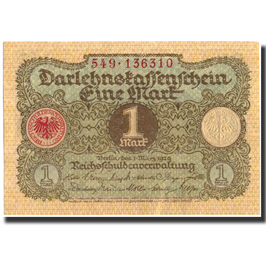 Banconote, Germania, 1 Mark, 1920, KM:58, 1920, SPL
