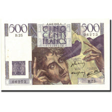 Banknot, Francja, 500 Francs, Chateaubriand, 1945, 1945-09-06, UNC(60-62)