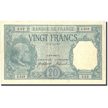Billete, Francia, 20 Francs, 20 F 1916-1919 ''Bayard'', 1916, 1916-08-03, MBC+
