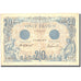 Francja, 20 Francs, Bleu, 1913, 1913-01-23, AU(50-53), Fayette:10.3, KM:68b