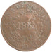 ARGENTINA, 2 Reales, 1854, KM #9, VF(20-25), Copper, 31-32, 7.10