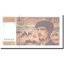 France, 20 Francs, 20 F 1980-1997 ''Debussy'', 1995, 1995, UNC(65-70)