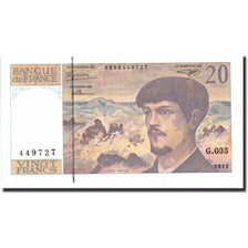Frankreich, 20 Francs, 20 F 1980-1997 ''Debussy'', 1992, 1992, VZ