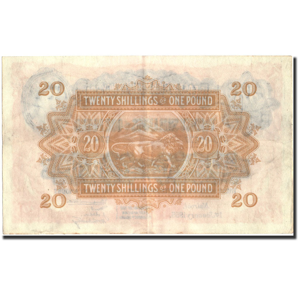 Billet, EAST AFRICA, 20 Shillings = 1 Pound, 1955, 1955-01-01, KM:35, TTB+