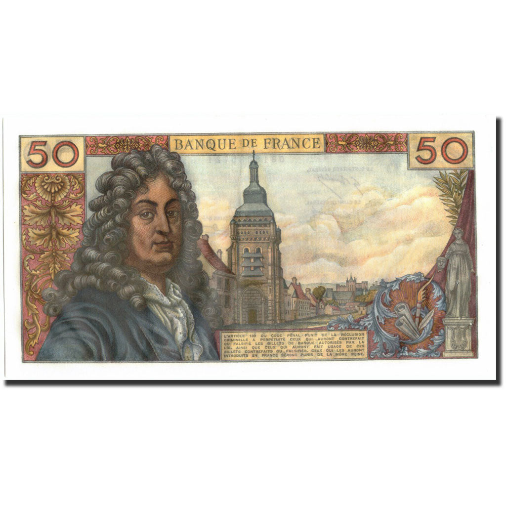 Frankreich, 50 Francs, 50 F 1962-1976 ''Racine'', 1968, 1968-10-03, VZ, KM:148c