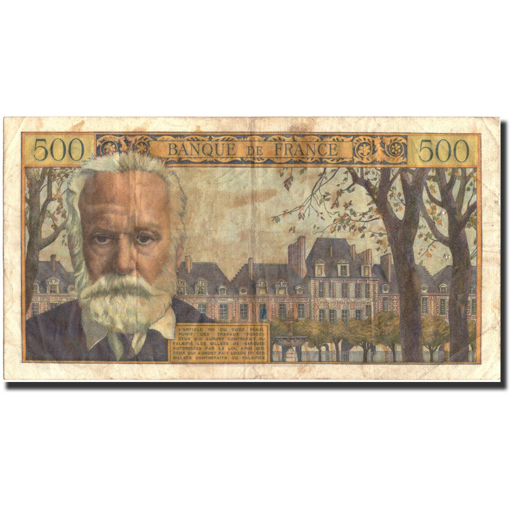 France, 500 Francs, 500 F 1954-1958 ''Victor Hugo'', 1957, 1957-12-05