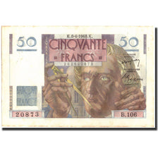 France, 50 Francs, 50 F 1946-1951 ''Le Verrier'', 1948, 1948-04-08, TTB