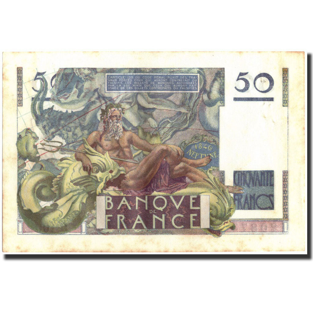 Frankreich, 50 Francs, 50 F 1946-1951 ''Le Verrier'', 1948, 1948-04-08, SS