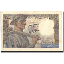 Francja, 10 Francs, Mineur, 1945, 1945-04-26, AU(50-53), Fayette:8.14, KM:99e
