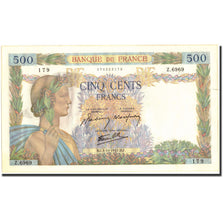 Francia, 500 Francs, 500 F 1940-1944 ''La Paix'', 1942, KM:95b, 1942-10-01, EBC