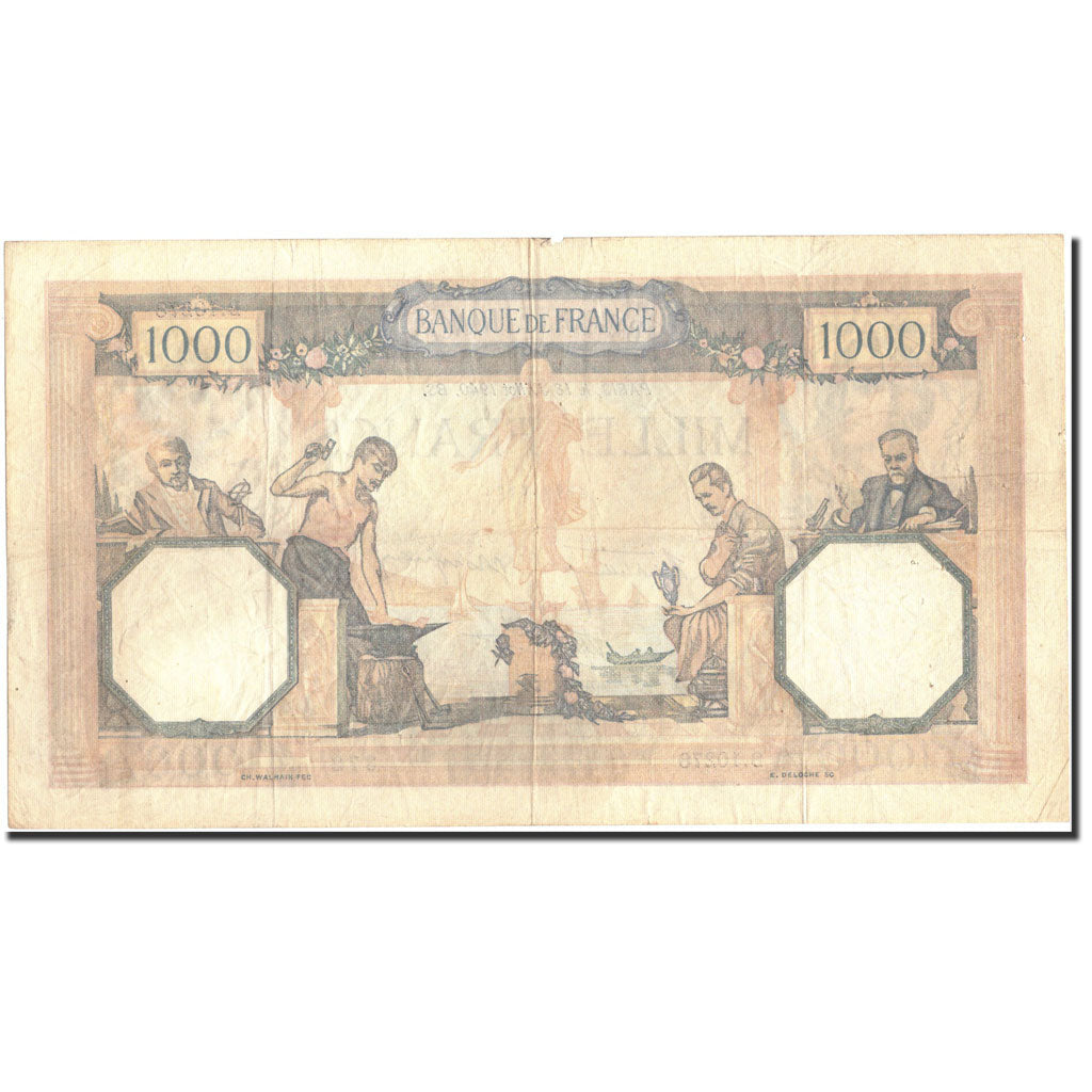 Frankreich, 1000 Francs, 1 000 F 1927-1940 ''Cérès et Mercure'', 1940
