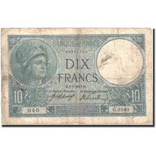 Francja, 10 Francs, Minerve, 1917, 1917-05-01, F(12-15), Fayette:6.2, KM:73a