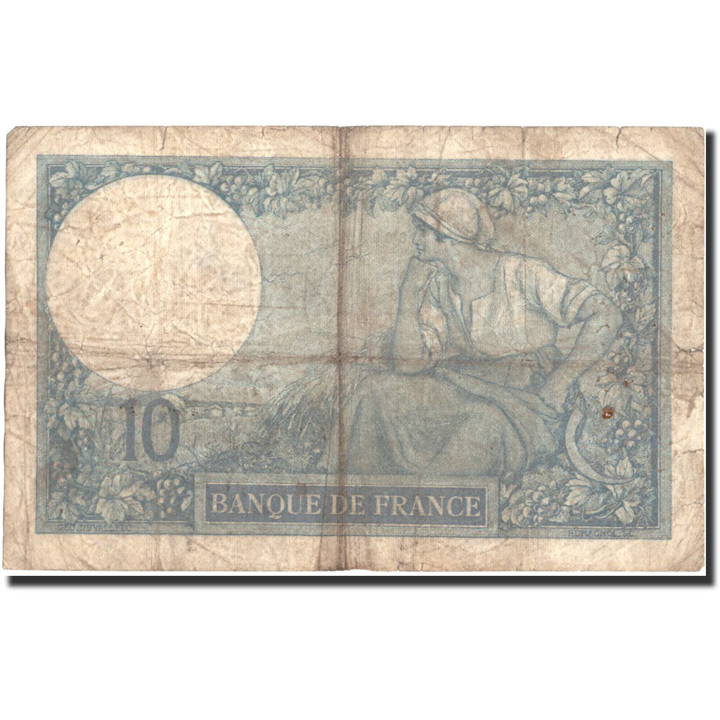 France, 10 Francs, 10 F 1916-1942 ''Minerve'', 1917, 1917-05-01, F(12-15)