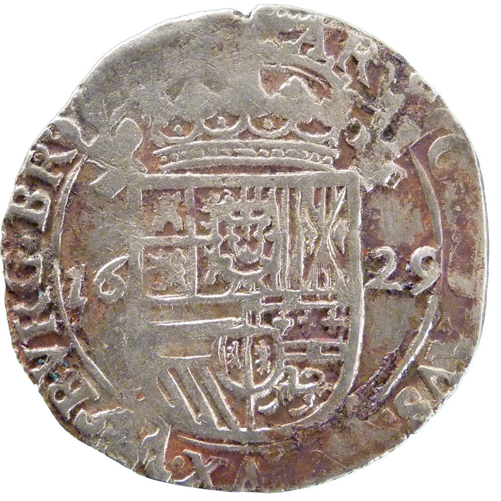 Belgium, Escalin, 1629, Anvers, F(12-15), Silver, 5.20