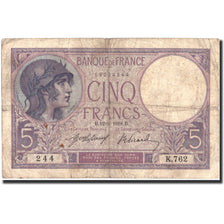 France, 5 Francs, 5 F 1917-1940 ''Violet'', 1918, 1918-02-12, F(12-15)