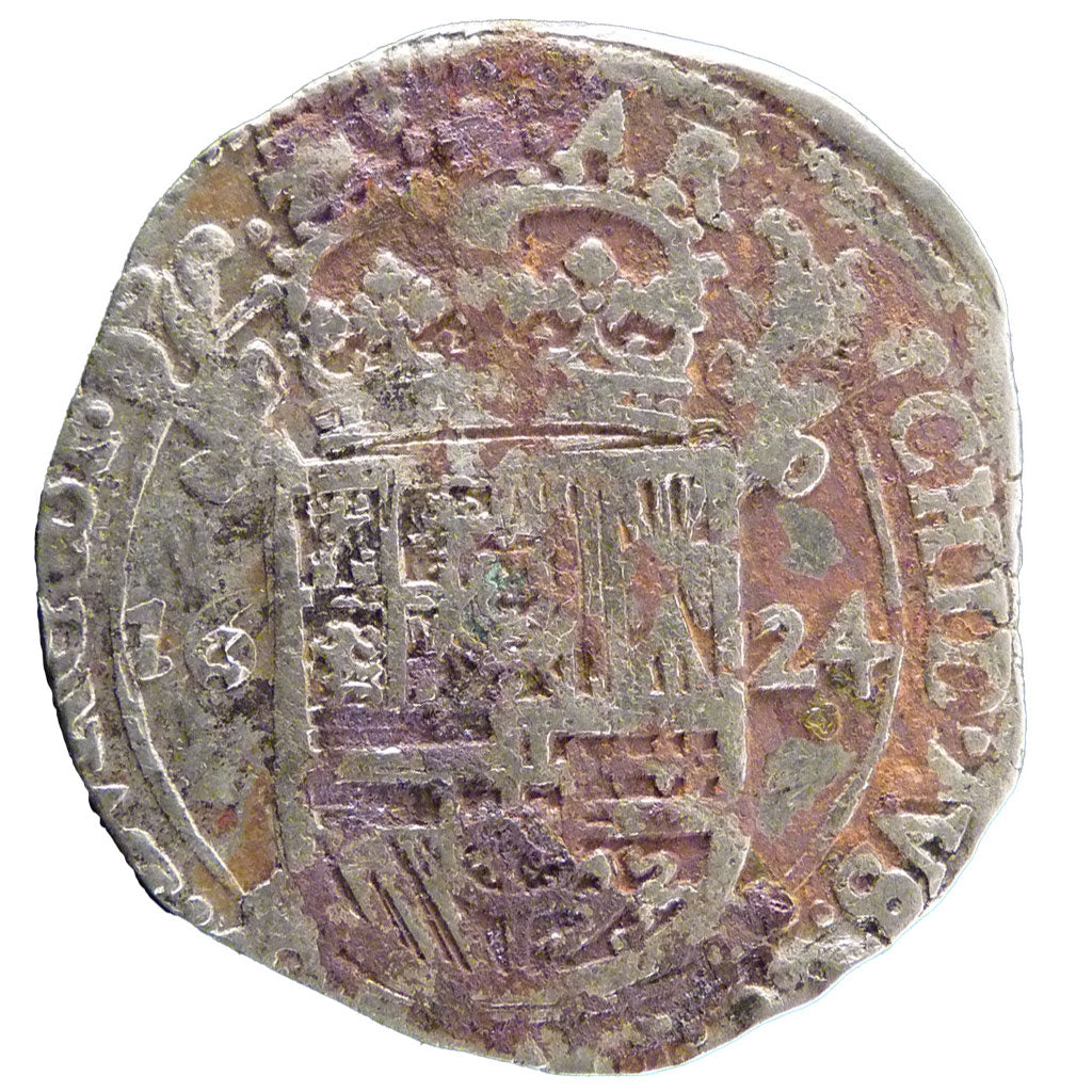 Belgium, Escalin, 1624, Brussels, F(12-15), Silver, 5.10