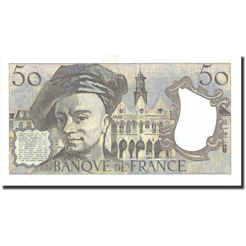 Francia, 50 Francs, 50 F 1976-1992 ''Quentin de La Tour'', 1982, 1982, EBC