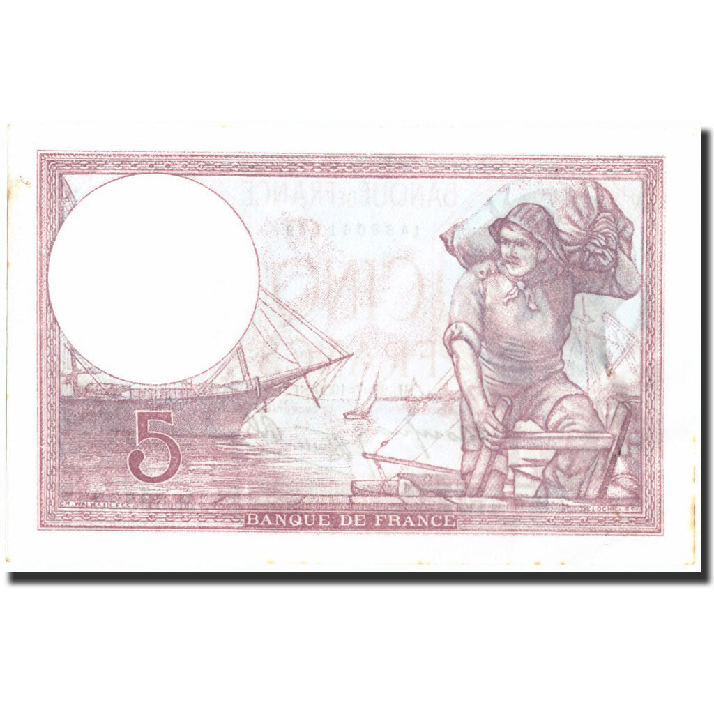 France, 5 Francs, 5 F 1917-1940 ''Violet'', 1939, 1939-07-27, TTB+, Fayette:4.3