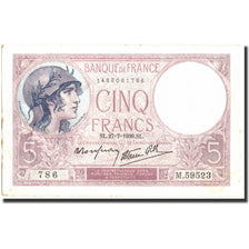 Francia, 5 Francs, 5 F 1917-1940 ''Violet'', 1939, 1939-07-27, MBC+