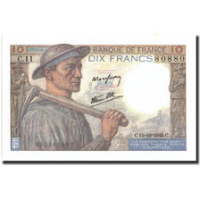 France, 10 Francs, 10 F 1941-1949 ''Mineur'', 1942, 1942-10-15, UNC(60-62)
