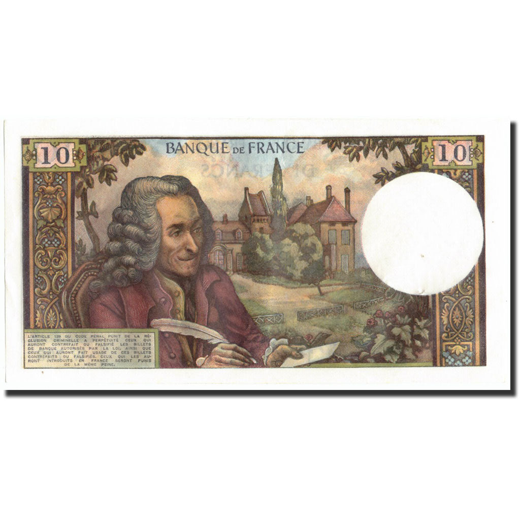 France, 10 Francs, 10 F 1963-1973 ''Voltaire'', 1972, 1972-06-01, AU(55-58)