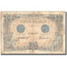 France, 5 Francs, 20 F 1905-1913 ''Bleu'', 1912, 1912-11-18, VF(20-25)