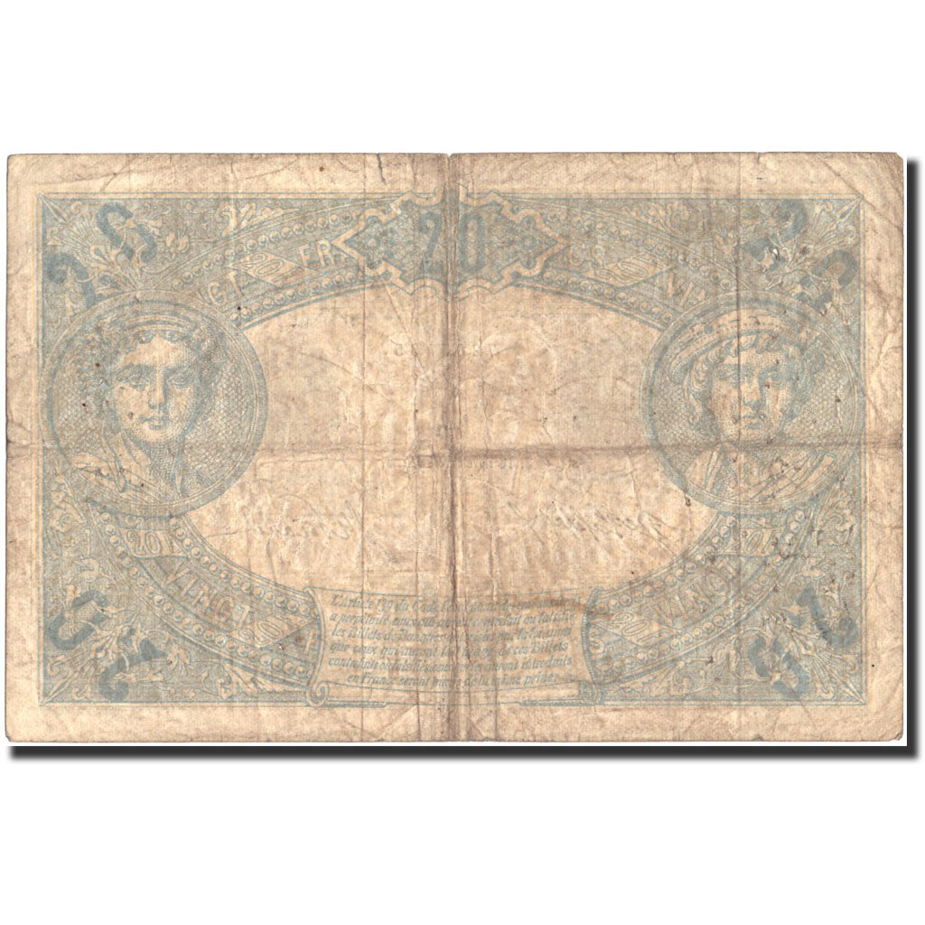 Frankrijk, 5 Francs, 20 F 1905-1913 ''Bleu'', 1912, 1912-11-18, TB