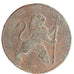 Belgium, 2 Liards, 1790, Brussels, KM #45, VF(20-25), Copper, 7.20