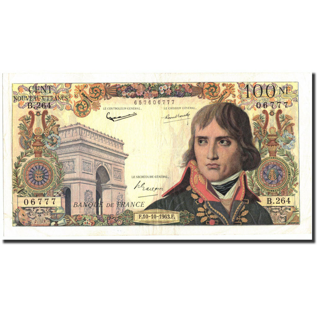 Francia, 100 Nouveaux Francs, 100 NF 1959-1964 ''Bonaparte'', 1963, 1963-10-10