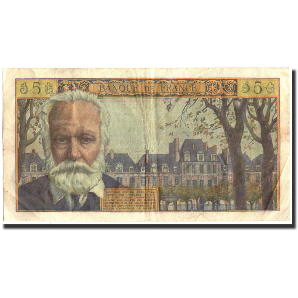 France, 5 Nouveaux Francs, 5 NF 1959-1965 ''Victor Hugo'', 1960, 1960-02-04