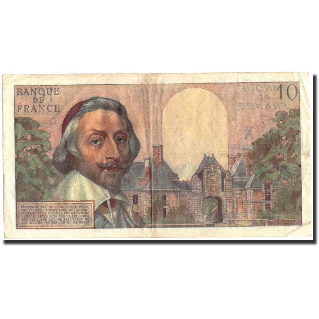 France, 10 Nouveaux Francs, 10 NF 1959-1963 ''Richelieu'', 1961, 1961-04-06