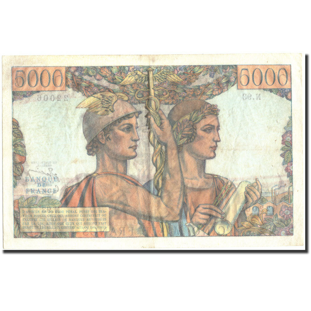 Frankreich, 5000 Francs, 5 000 F 1949-1957 ''Terre et Mer'', 1952, 1952-02-07