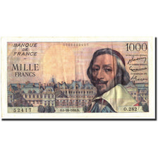Frankreich, 1000 Francs, 1 000 F 1953-1957 ''Richelieu'', 1956, 1956-10-04, SS+