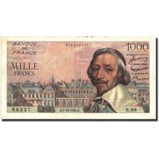 France, 1000 Francs, 1 000 F 1953-1957 ''Richelieu'', 1954, 1954-10-07