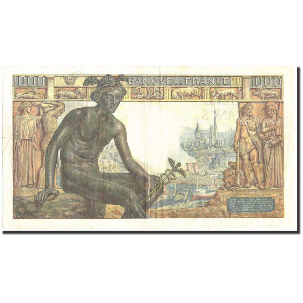 France, 1000 Francs, 1 000 F 1942-1943 ''Déesse Déméter'', 1942, 1942-05-28