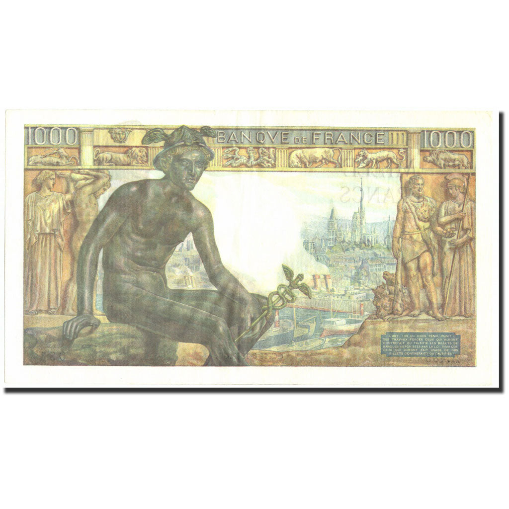 Francja, 1000 Francs, Déesse Déméter, 1942, 1942-06-11, AU(55-58)