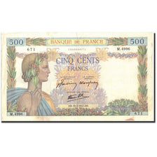 Frankrijk, 500 Francs, 500 F 1940-1944 ''La Paix'', 1942, 1942-03-19, TTB