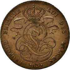 Coin, Belgium, Leopold I, 5 Centimes, 1834, AU(50-53), Copper, KM:5.1