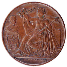 Belgium, 5 Centimes, 1856, EF(40-45), Bronze, 10.00