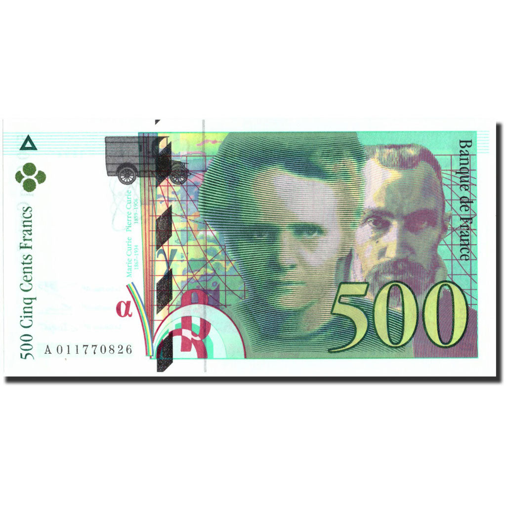 France, 500 Francs, 500 F 1994-2000 ''Pierre et Marie Curie'', 1994, 1994