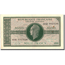 France, 1000 Francs, 1943-1945 Marianne, 1945, 1945, EF(40-45), Fayette:VF12.1