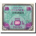 France, 10 Francs, 1944 Flag/France, 1944, 1944, EF(40-45), Fayette:VF18.1