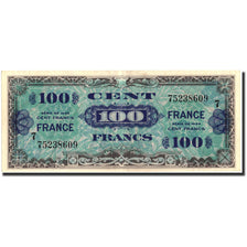 France, 100 Francs, 1945 Verso France, 1945, 1945, AU(55-58), Fayette:VF25.7