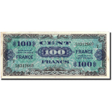 France, 100 Francs, 1945 Verso France, 1945, 1945, TB+, Fayette:VF25.7, KM:123c