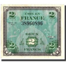Francia, 2 Francs, 1944 Flag/France, 1944, 1944, MBC+, Fayette:VF16.1, KM:114a