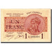 Sarre, 1 Franc, 1947 Sarre, 1920, 1920, MBC, Fayette:VF51.1, KM:2